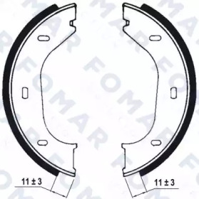 Комлект тормозных накладок FOMAR Friction FO 0318